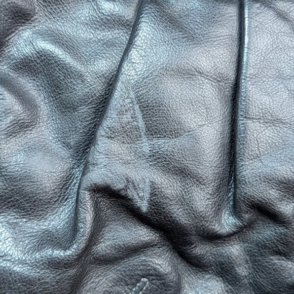 Coach Pleated Leather Handbag Black Hobo Shoulder Bag Purse - Picture 5 of 13